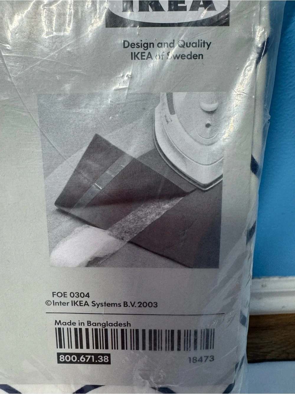IKEA PETRA Curtain Panels Design Nina Jobs Circle Pattern White Blue